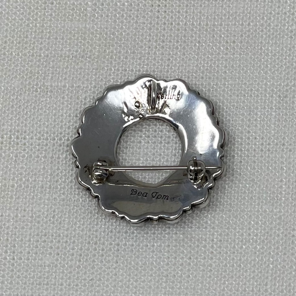 Bea Tom Navajo Vintage Multi-Stone Pin/Brooch/Pen… - image 2